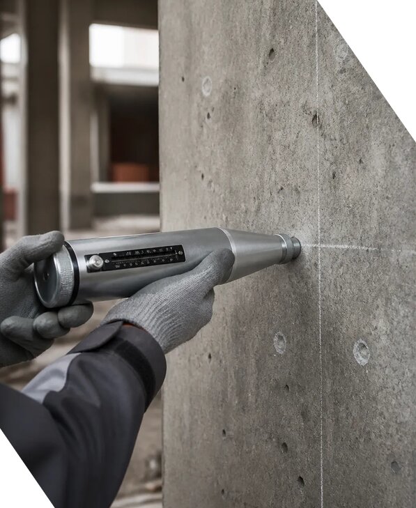 Испытание бетона склерометром с оценкой прочности в Хабаровске