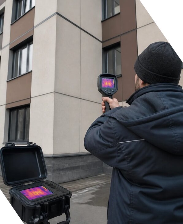 Тепловизионное обследование зданий и сооружений в Хабаровске