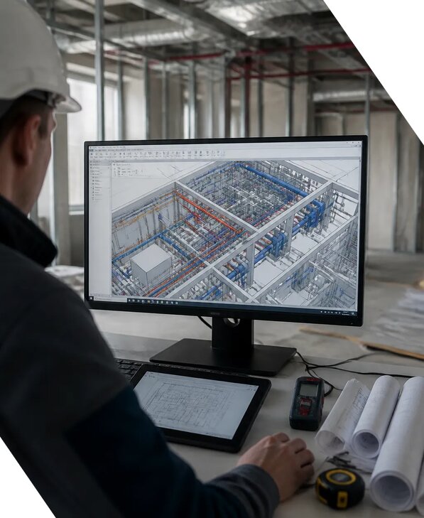 Создание BIM модели инженерных сетей для объектов в Хабаровске
